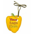Yellow Bell Pepper Gift Shop Ornament w/ Mirrored Back (8 Sq. Inch)
